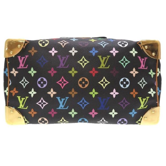 Louis Vuitton Monogram Multicolor Speedy 30 Noir Handbag Bag Black LV - Picture 3 of 9